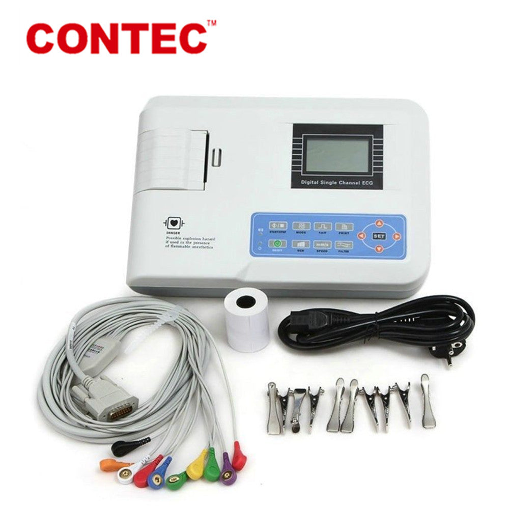 CONTEC ECG300G VET three Channel ECG Machine,Veterinary Electrocardiograph,software - CONTEC