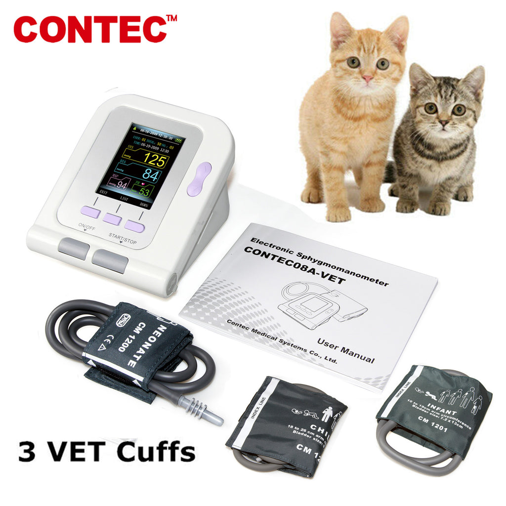 CONTEC08A Digital Veterinary Blood Pressure Monitor NIBP + SP02