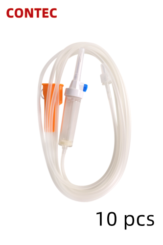 Juego de bomba de infusión CONTEC, tubo cuentagotas de infusión estéril desechable médico para SP750/SP750VET, 10 Uds./unidades