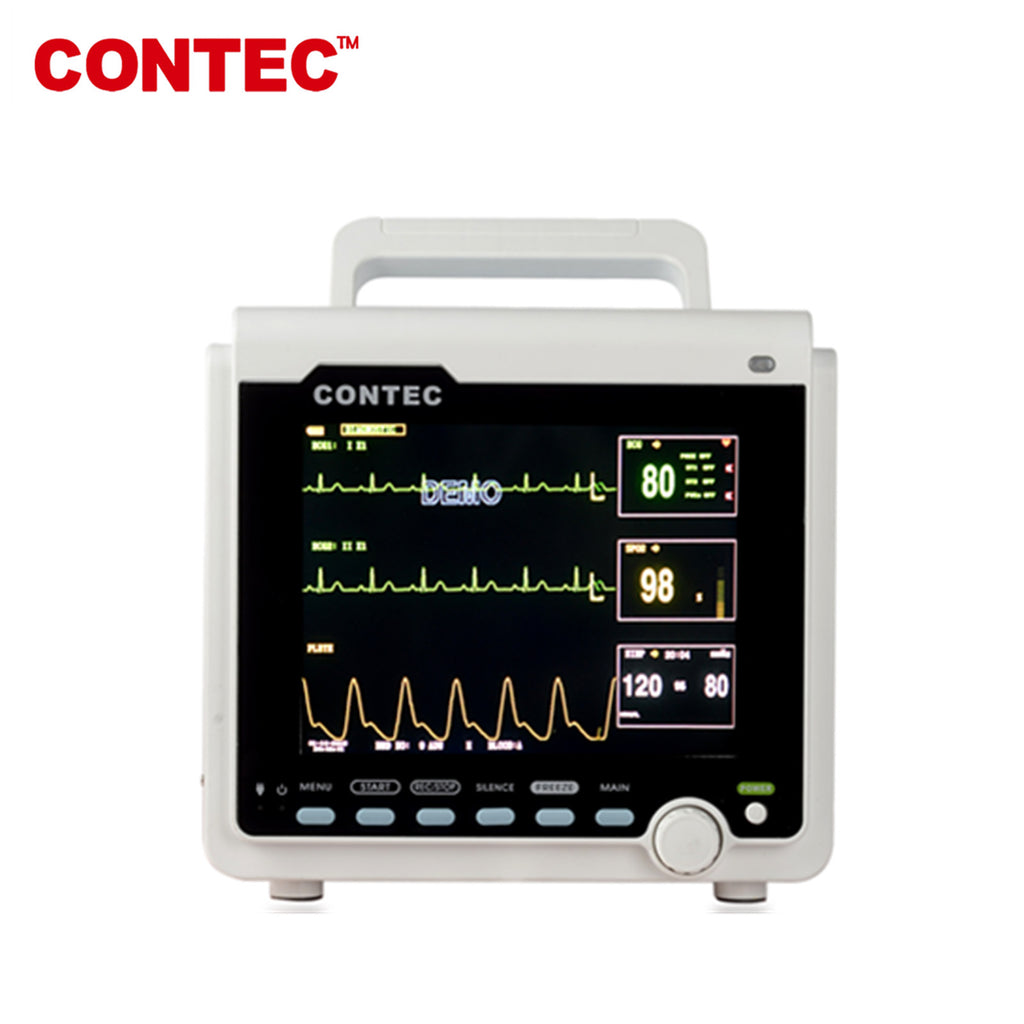 CONTEC 8" color Patient Monitor CMS6000 ICU CCU Vital Signs ECG,NIBP,SPO2,PR,TEMP - CONTEC